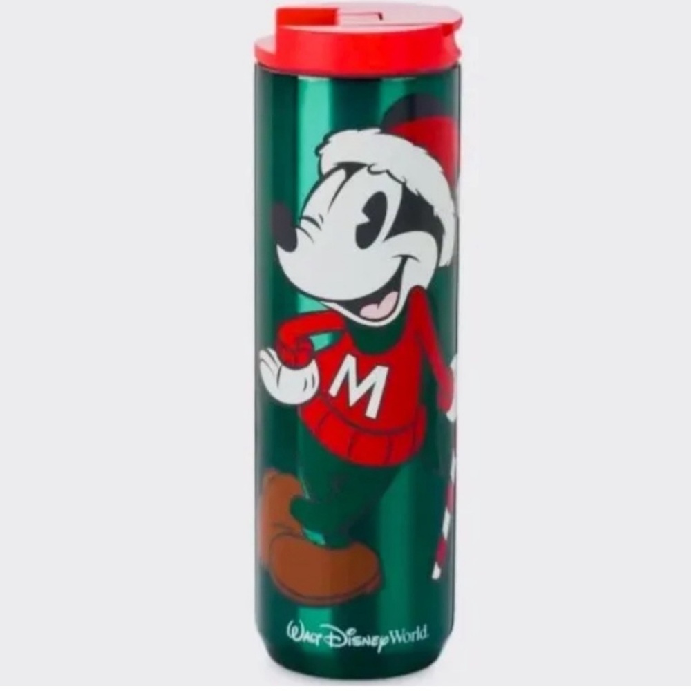 Walt Disney World Starbucks Holiday Mickey Stainless Steel Tumbler.